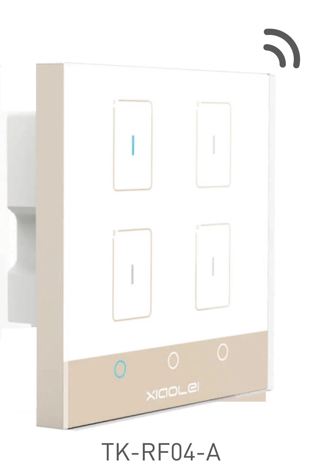 Ltech Smart wireless Touch switch, 4Chanel x200W max per ch, RF 2.4GHz, 100-240Vac input, Smart gate way compatable, IP20. TK-RF04-A  LTECH Touch Panel